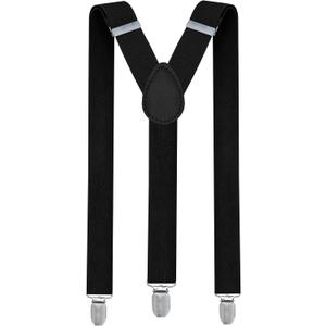 trilece Child Kids Boys Girls Toddlers Infant Baby Suspenders Adjustable Y Back Suspenders (5 Months to 6 Years, Black)