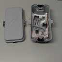 Hrensaw Small Weatherproof Electrical Connection Box(Inner 5.5 x 3 x 2.2inch),Outdoor Electrical Box,Waterproof Extension Cord Covers for Plug, Extension Cables, Holiday Lights,Grey