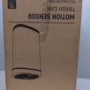 BestOffice | 13 Gallon Trash Can with Lid | Automatic Touchless Garbage Can | Odor Control | Modern Oval Design | Easy to Clean | Stainless Steel | Fits Any Kitchen, Bathroom, Office or Home