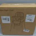 Baby High Chair, 3-in-1 Convertible High Chair for Babies and Toddlers, Built-in Leg Storage, Compact Pack-Away Design, Feeding Chair with Removable Tray, Silla De Comer para Bebe,Gray
