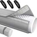 Portable Air Conditioner Hose Cover, Portable AC Hose Duct Vent Insulation Sleeve AC Hose Insulated Cover Wrap for 5" & 5.9" Diameter AC Exhaust Hoses Tube for Heat Reduction (Gray)