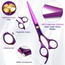 Wenshall Hair Cutting Scissors Professional 6.89 inch Barber Scissors Multifunctional Salon Thinning Scissors Straight Shears Tools for Mother Father Friends' Christmas Gift