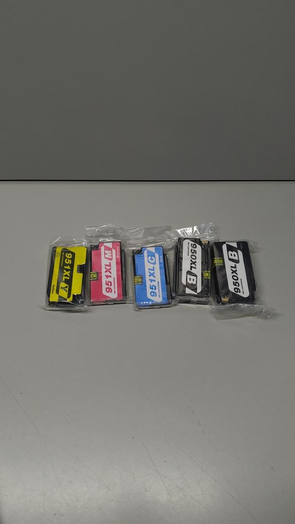Gappitv Ink Cartridge Combo Pack Replacement for HP 950 XL 951 XL Cartridges Compatible with OfficeJet Pro 6978 6968 6970 6960 6958 6950 6962 6975 6954 Printer (5 Pack), 2 Black cyan magenta yellow