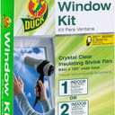 Duck 286218 Extra Large Patio Door Shrink Film Window insulation kit, 1, Crystal Clear