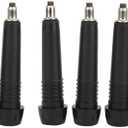 6 Pack Trekking Pole Tips Universal Tungsten Steel Plastic Rod End Tip Accessory for Hiking Walking Sticks Includes Snowflake Mud Baskets(Black)