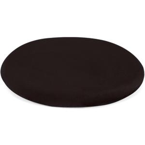 Greenjin 11" Round Memory Foam Seat Cushion Anti Slip Circle Chair Pad with Rubber Back Detachable Round Stool Cushions Machine Washable for Kitchen Dining Office Chairs Highstools Black