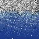 LYCGS 7x5ft Blue and Silver Backdrop Birthday Silver Spots Bokeh Wedding Prom Graduation Photography Background X-79 (Multi)