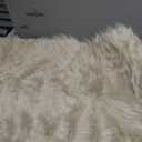 Soft Runner Rugs for Bedroom Hallways, 2x6 Beige Fluffy Shag Throw Area Rug Non Slip for Bedside Dorm, Long Shaggy Furry Carpet for Nursery Living Room