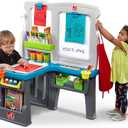 Step2 Great Creations Art Center, Kids Activity Table, Arts & Crafts Desk, Made of Durable Plastic, Includes Bench, For Toddlers 3+ Years Old