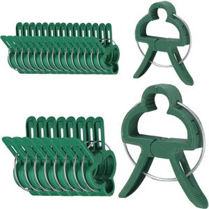 Plant Clips Garden Clips for Supporting Plants, Flowers and Vines, Gentle Durable Plant Support Clips Set (48 Large + 48 Small)