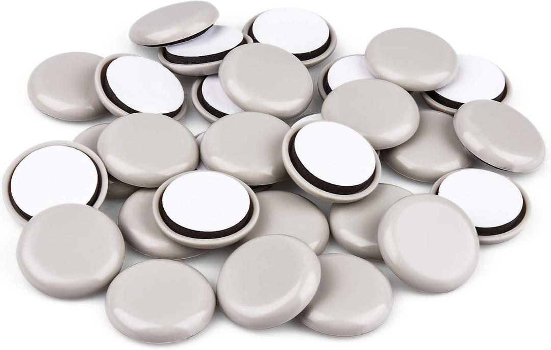 24 PCS Self-Stick Furniture Sliders,1-1/2 Inch Furniture Glides for Carpet,Chair Sliders for Furniture-Adhesive Furniture Moving Pads