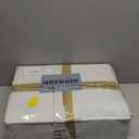 ZPECC Flat Sheets Only - 6 Pack Soft Microfiber Sheets, Bedding Essentials with Color-Coded Label for Hosts of Hotel, Motel, Rental Properties or Airbnb (White, King 105"x102")