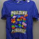 Building Memories Building Bricks Blocks Family Matching T-Shirt Royal Blue Small 