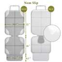 Meolsaek Car Seat Protector for Child Car Seat, Durable 600D Fabric Waterproof Car Seat Cover with Thick Pad Non-Slip BackingNo Imprints (Silver Gray-2pcs)
