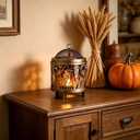 Golden Wheat Wax Warmer, Flameless Candle Warmer for Home Office Decor, Safe for Scented Wax Melts, LED Glow, Energy-Saving Gift for Women Mom Housewarming