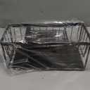 Cisily Kitchen Sink Caddy - Sponge Holder and Organizer with High Brush Holder, Rustproof 304 Stainless Steel Sink Accessories (Brown) (9.25)