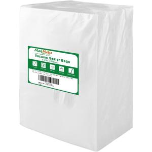 MakMeFre 100 Pint Size 6x10Inch Vacuum Freezer Sealer Bags for Food, BPA Free, Heavy Duty Commercial Grade, Sous Vide Vaccume Safe,Vaccume Seal Pre-Cut Bag