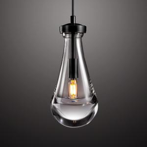 Raindrop Pendant Lights, Black Kitchen Island Pendant Lights, Teardrop Pendant Light, Interior Pendant Light in The Kitchen Island Living Room Bedroom Bathroom, Including Bulb