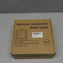 HIDALIFE Keyless Entry Door Lock with Keypad and Handle for Front Doors, Touchscreen Electronic Door Lock, Anti-peep Password, Auto-Locking, Matte Black