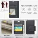 Wallet Case for Samsung Galaxy S22 Ultra, RFID Blocking Credit Card Holder, PU Leather Folio Flip Kickstand Protective Shockproof Cover for Samsung S22 Ultra (Black)