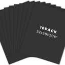 Golden State Art, 10 Pack Black Foam Board 22x28, 3/16 Thick Acid Free Foam Core Poster Board