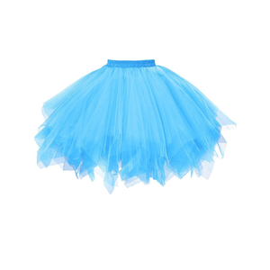GOOBGS Musever 1950s Vintage Ballet Bubble Skirt Tulle Petticoat Puffy Tutu, Size L