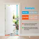 CANLENE Magnetic Screen Door Left Right Side Opening Polyethylene Terephthalate Mesh Greater Than Fiberglass and Polyester Easy Install Fit Door Size 36"x96"(Screen:39"x98")