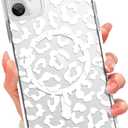 tharlet Magnetic for iPhone 11 Case, Compatible with MagSafe, Anti Yellowing, Cute Cheetah Print Design Women Girls, Slim Shockproof TPU Cover for iPhone 11 (Clear)
