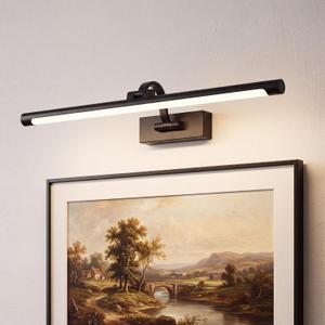 URSOLA 24" Picture Lights for Wall, 3CCT, Dimmable & Remote, Wireless Battery Operated Art Painting Light, Picture Frame Light for Gallery