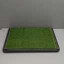 Hompet Dog Grass Pad with Tray Large, 24"x16", 2 Reusable Artificial Turf for Dogs Potty, Waterproof Non-Slip Washable Pee Pads, Quickly Absorbency Portable Dog Litter Box for Indoor/Outdoor Use