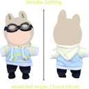 17cm Doll Clothes,Outfit Set Includes Shoes for 17cm Dolls-Fashion Premium Cute Easy Removable Doll Clothing Set with Accessories(No Doll)(Van-Hoodie-Yellow-4)