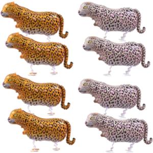 8pcs Leopard Walking Balloons
