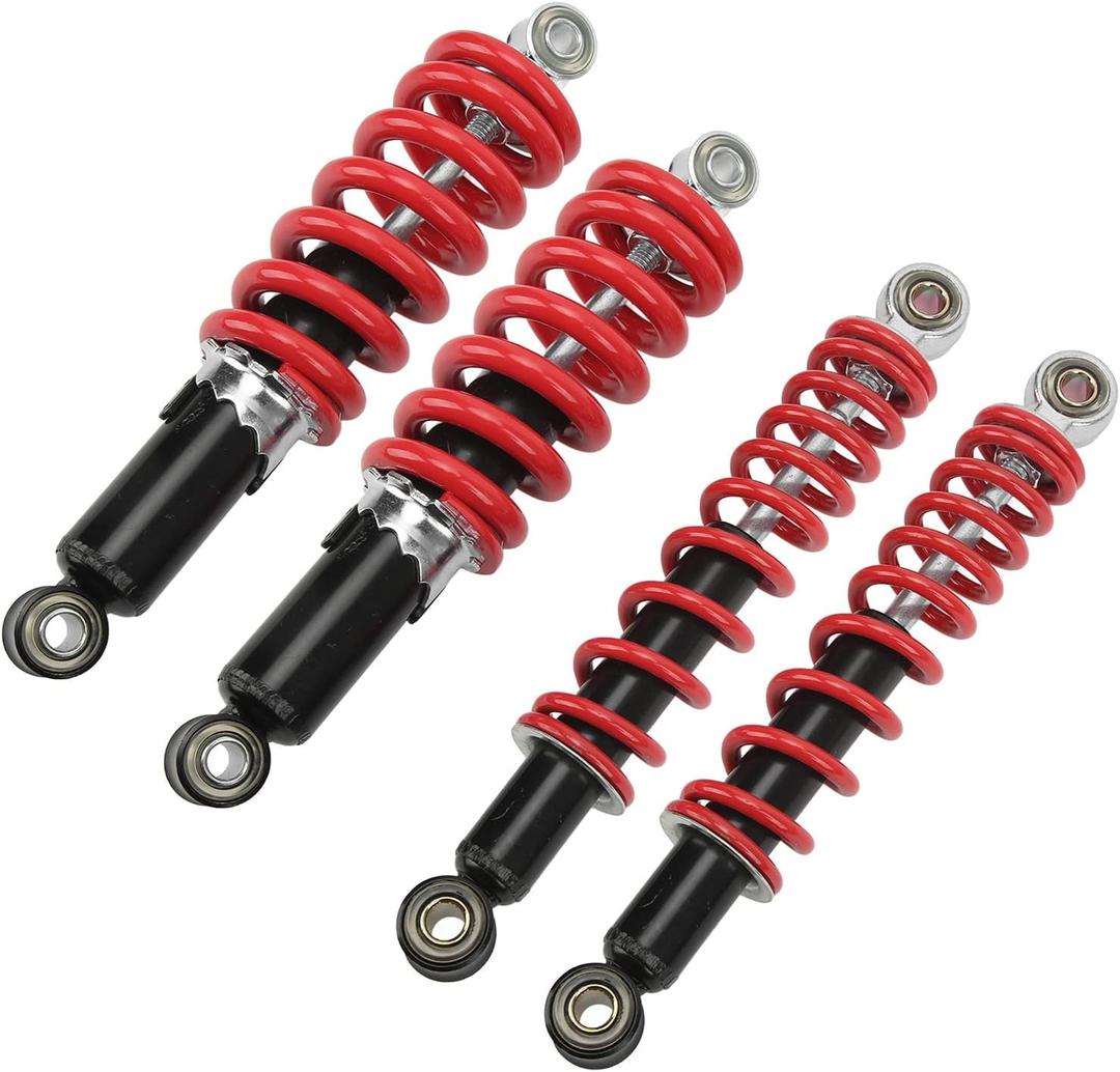 KIMISS 250mm Adjustable Shock Absorber for 50cc-125cc Dirt Pit Bike ATV Go Kart, Front Rear Suspension Spring with Damper