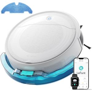 Lefant M310 Ultra Robot Vacuum and Mop, 6000Pa Suction-Slim Robotic Cleaner with ToF LiDAR Navigation, Accurate Obstacle Avoidance, WiFi/App/Alexa Control, 170min Runtime, for Pet Hair and Home