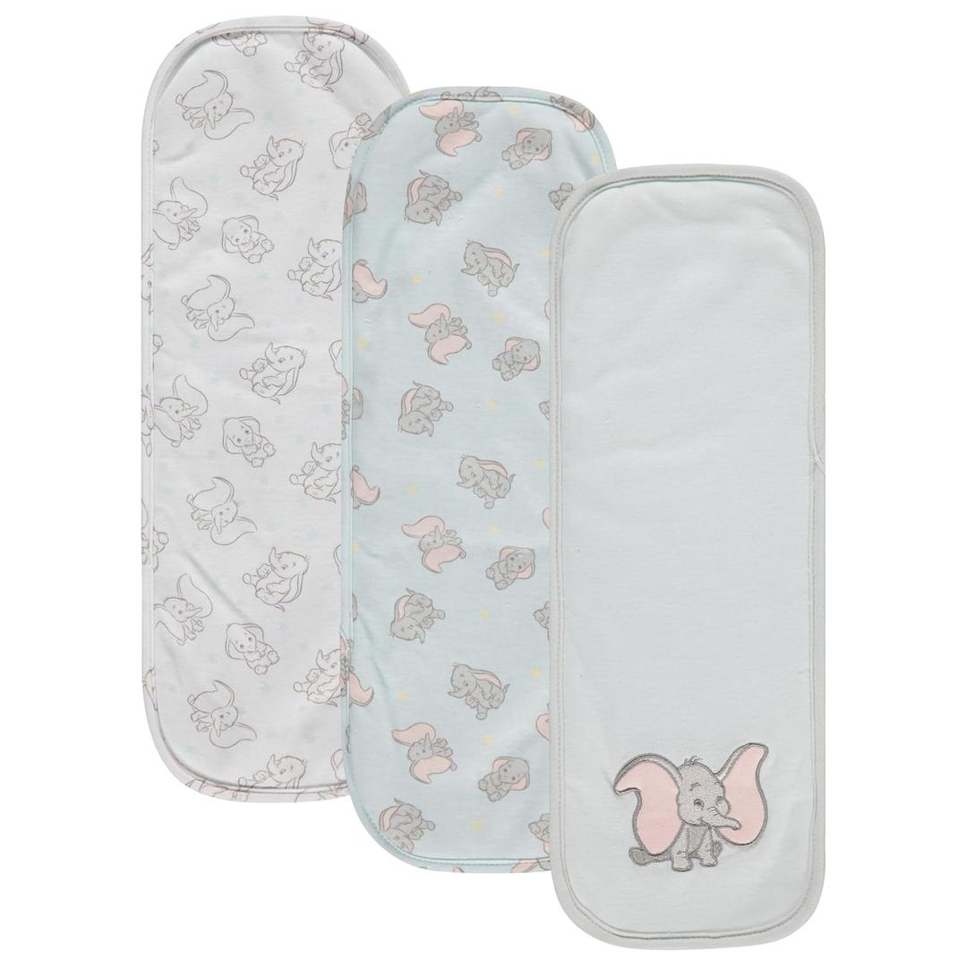 Disney Baby Burp Cloths 3 Pack  100% Cotton  Mickey Mouse, Minnie Mouse, Winnie The Pooh, Dumbo  Soft & Absorbent Newborn Essentials for Boys & Girls