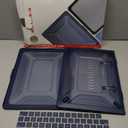 SEYMAC stock Case for MacBook Air 13.6 inch, Shock-Absorbing Protection with Folding Stand &Mouse Pad Case for MacBook Air 13.6 inch, Blue