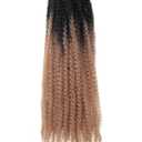 Marley Twist Braiding Hair 18 Inch Marley Twist Hair 8 Packs Cuban Twist Hair Afro Kinky Curly Crochet Hair Synthetic Marley Hair Extensions (18 Inch(Pack of 5),OT/27)