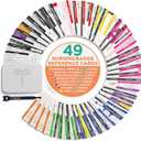 BadgeGuru 2.0 by Tribe RN - Nursing Student Set of 49 Nursing Badge Reference Cards - Comprehensive Clinical Nurse Badge Card Set Designed by Nurses for Students and Fellow Critical Care RNs (Inverted)