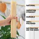 4PCS 3/4 x 24 Inches Birch Dowel Rods 4 Pack Natural Birch Wood Sticks Smooth Wooden Dowels for Crafts DIY Sticks for Crafting Projects Dcor and Unfinished Wood Crafts