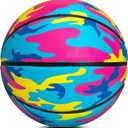 AND1 Ultra Grip Basketball: Official Regulation Size 7 (29.5 inches) Rubber- Deep Channel Construction Streetball, Made for Indoor Outdoor Basketball Games