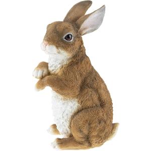 CLEVER GARDEN Rabbit Garden Statue Outdoor Dcor, Resin Figurine Decoration for Lawn, Yard, Patio, Porch, and More
