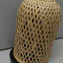 Plug in Wall Sconces,Handwoven Boho Wall Decor, Plug in Wall Light with Switch for Farmhouse,Indoor, Living Room, Bedroom (Bulb Not Included) 3.25 x 8.75 inches (Bamboo Cage)