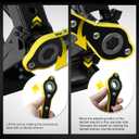 YELLOW JACKET Scissor Car Jack 3 Ton Tire Changing Kit with Lug Wrench, Emergency Kit Scissor Jack for Car