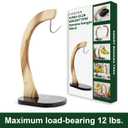 EVEROUS BANANA HANGER BLACK MARBLE BASE, MODERN BANANA HOLDER TREE STAND FOR KITCHEN HOME, NON-SLIP BANANA RACK BANANA HOLDER STAND
