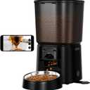 Automatic Cat Feeder with Camera, 4L WiFi Smart Pet Feeder with APP Control, 1080P HD Video,Night Vision,Voice Call, Motion Detection, Dual Power Supply, Supports 5GHz/2.4GHz,for Dogs Cats, Small-Pet (Black)