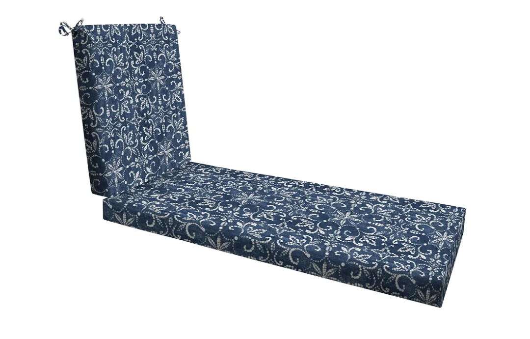Honeycomb Outdoor Essentials Chaise Lounge, 21 x 70, Boheme Chair Cushion for Patio Furniture