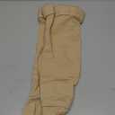 Amazon Basic Care Medical Compression Stockings for Circulation, Varicose Veins, Swelling, Edema, 20-30 mmHg, Women & Men Thigh Length Hose, Open Toe, Breathable, Beige, Large (Previously NuVein)