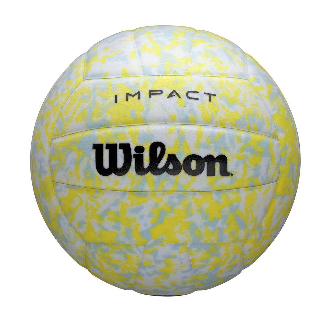 WILSON Impact Gen Green Volleyball - Official Size, Blue/Yellow