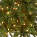 National Tree Company 4.5 ft Pre-Lit Kingswood Fir Slim Artificial Christmas Tree, 150 Clear Lights, 330 Tips, Includes Stand, Green