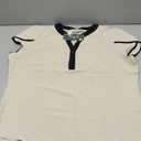 Blooming Jelly Women's Dressy Casual Tops Business Work Blouses White Button Down Shirts Cap Sleeve V Neck Tshirt, Size Large